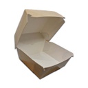 CUTIE HAMBURGER BOX MARE (KRAFT ALB) 100 BUC/SET, 4 SET/BAX
