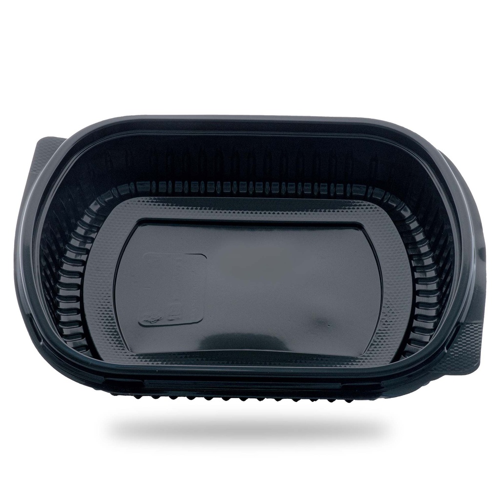 CASEROLA MENIU NEAGRA 1 COMP CU CAPAC 50 BUC/SET