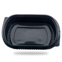 CASEROLA MENIU NEAGRA 1 COMP CU CAPAC 50 BUC/SET