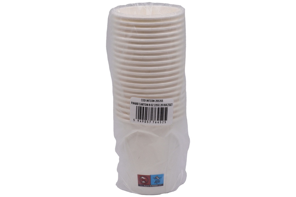 PAHAR CARTON 8 OZ (355) 20 BUC/SET