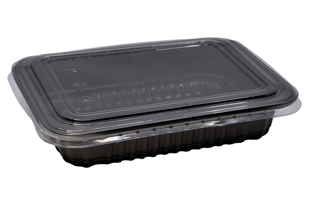 CASEROLA TERMOSUDABILA NEAGRA 187xH37 1 COMPART (286) 50 BUC/SET