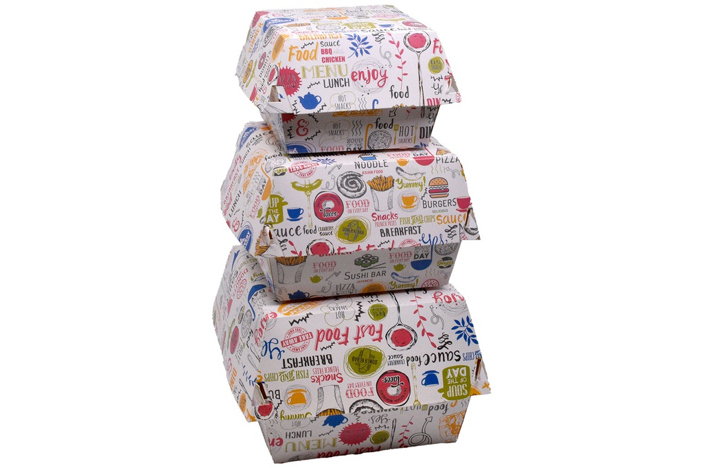 HAMBURGER COLOR BOX MARE (174) 100 BUC/SET