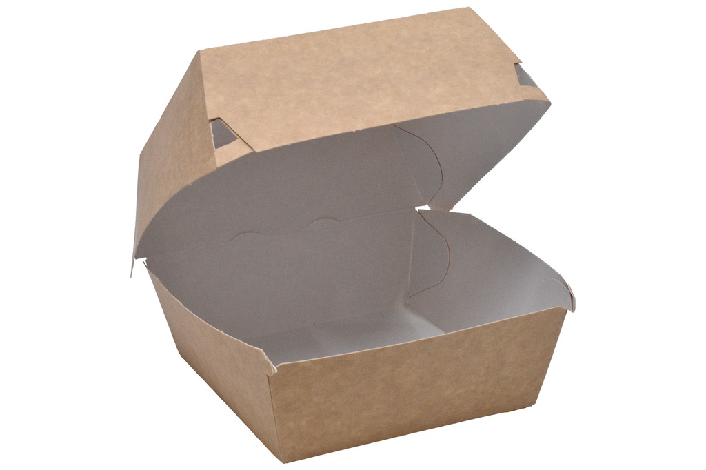 HAMBURGER BOX MEDIU KRAFT (167) 100 BUC/SET