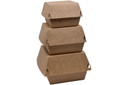 HAMBURGER BOX MEDIU KRAFT (167) 100 BUC/SET