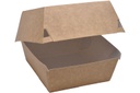 HAMBURGER BOX MARE KRAFT ALB (173) 100 BUC/SET