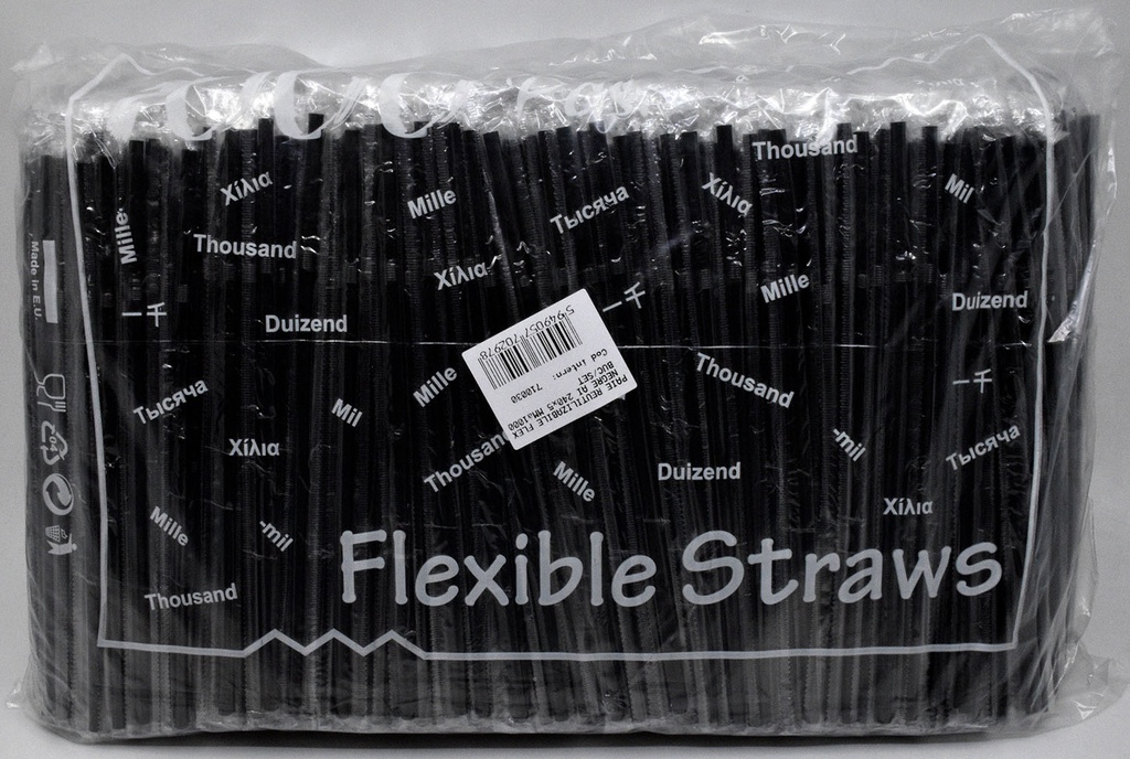 PAIE PP REUSE FLEX NEGRE AI 240x5 MM (030) 1000 BUC/SET
