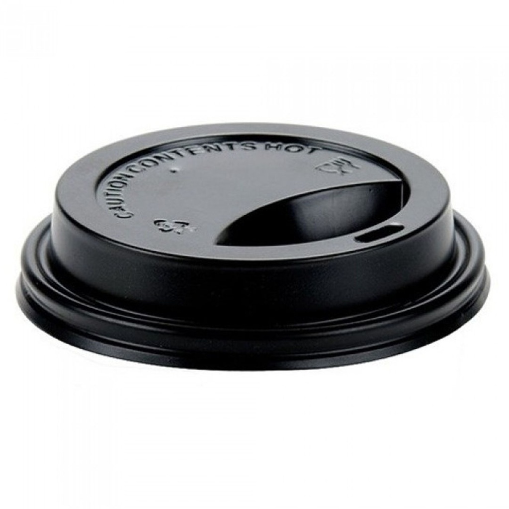 CAPAC PENTRU PAHAR CARTON 8 OZ NEGRU 100 BUC/SET