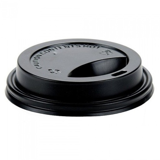 CAPAC PENTRU PAHAR CARTON 8 OZ NEGRU 100 BUC/SET