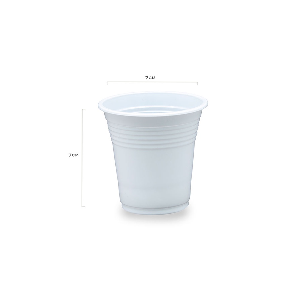 PAHAR PLASTIC ALB 160 ML 100 BUC
