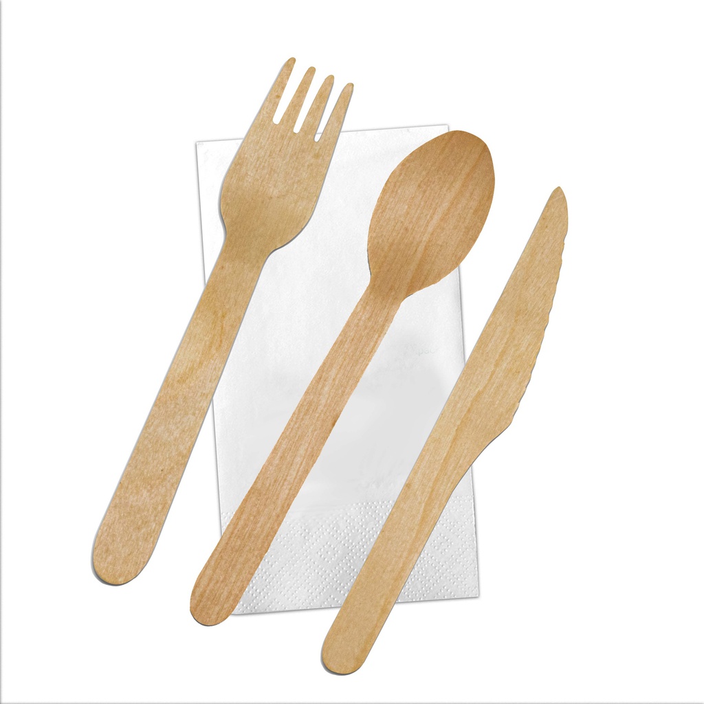 SET TRIS LEMN (L+F+C+S) SET/BUC 100