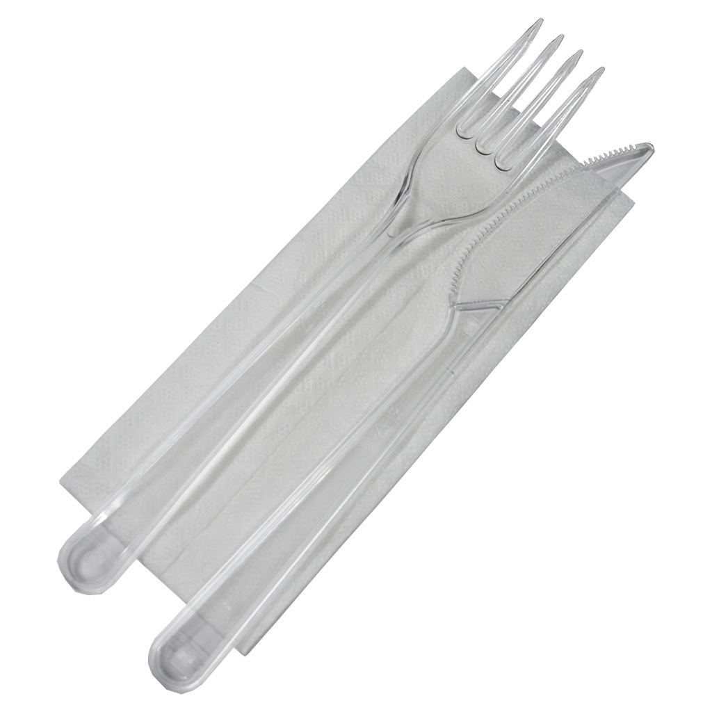 SET BIS REUTILIZABIL TRANSPARENT 100 BUC/SET
