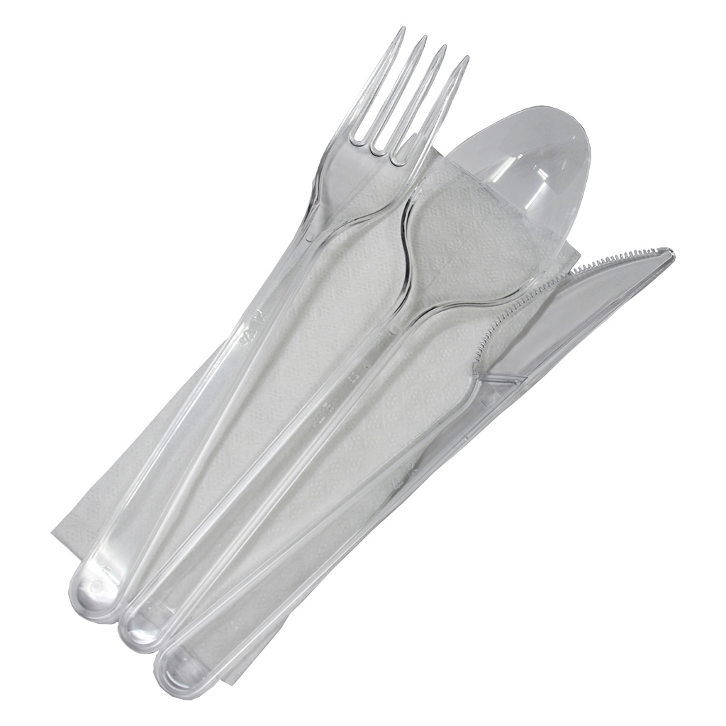 SET TRIS REUTILIZABIL TRANSPARENT 100 BUC/SET
