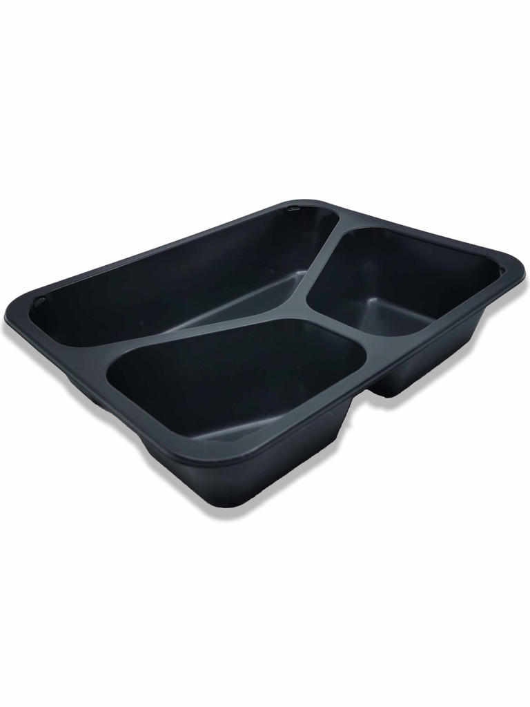CASEROLA TERMOSUDABILA NEAGRA 3 COMPART (270-24) 50 BUC/SET