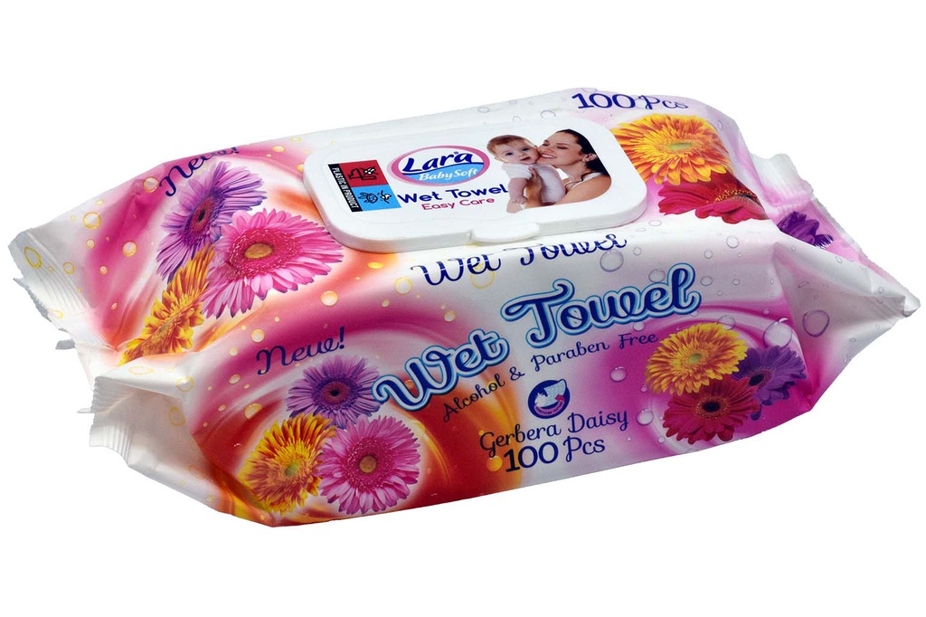 SERVETELE UMEDE GERBERA 100 BUC/SET