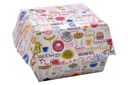 HAMBURGER BOX MEDIU COLOR (166) 100 BUC/SET