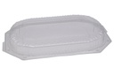 CAPAC TRANSPARENT PT PLATOU NEGRU OVAL 45 CM (165) 10 BUC/SET