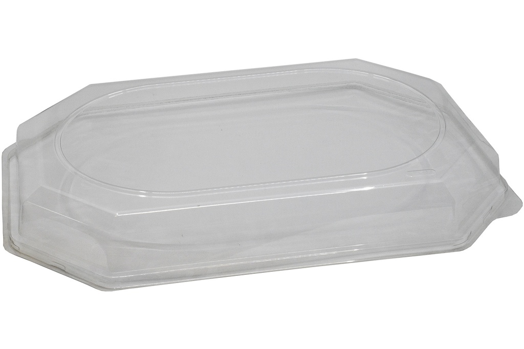 CAPAC TRANSPARENT PT PLATOU NEGRU OVAL 55 CM (184) 10 BUC/SET