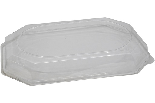 CAPAC TRANSPARENT PT PLATOU NEGRU OVAL 55 CM (184) 10 BUC/SET