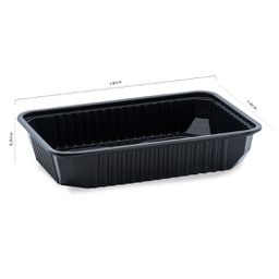 [701198] CASEROLA NEAGRA PP MICROUNDE 500 CC 50 BUC/SET