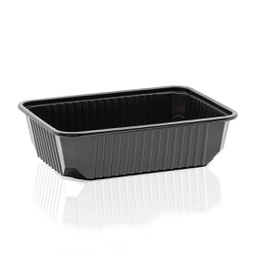[701199] CASEROLA NEAGRA PP MICROUNDE 750 CC 50 BUC/SET
