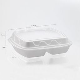 [701410] CASEROLA PSE 02 - 2 COMPARTIMENTE 100 BUC/SET