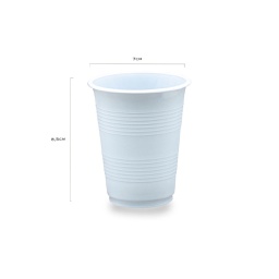 [707013] PAHAR PLASTIC ALB 200 ML 100 BUC/SET