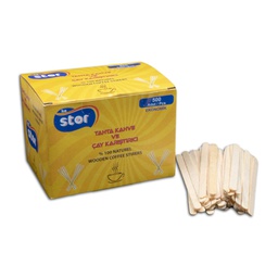 [705274] PALETA CAFEA DIN LEMN 11 CM ECO, 500 BUC/SET