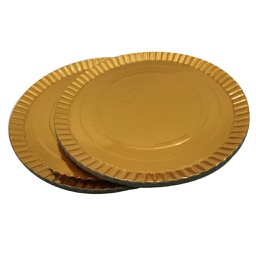 [204091] FARFURII CARTON AURII PLUTO 24 CM 25 BUC/SET