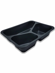 [709270] CASEROLA TERMOSUDABILA NEAGRA 3 COMPART (270-24) 50 BUC/SET