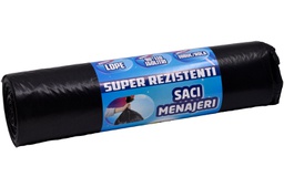 [702209] SACI MENAJ NEGRI ULTRA STRONG LDPE 160 L 10 BUC/SET