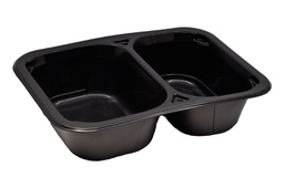 [709284] CASEROLA TERMOSUDABILA NEAGRA 187xH45 2 COMPART (284) 90 BUC/SET