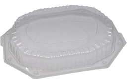 [204186] CAPAC TRANSPARENT PT PLATOU NEGRU OVAL 35 CM (186) 10 BUC/SET
